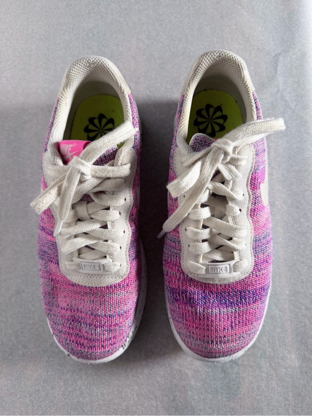 Nike - (WMNS) Nike Air Force 1 Crater Flyknit 'Fuchsia Glow' Size 7 - Picture 3 of 13